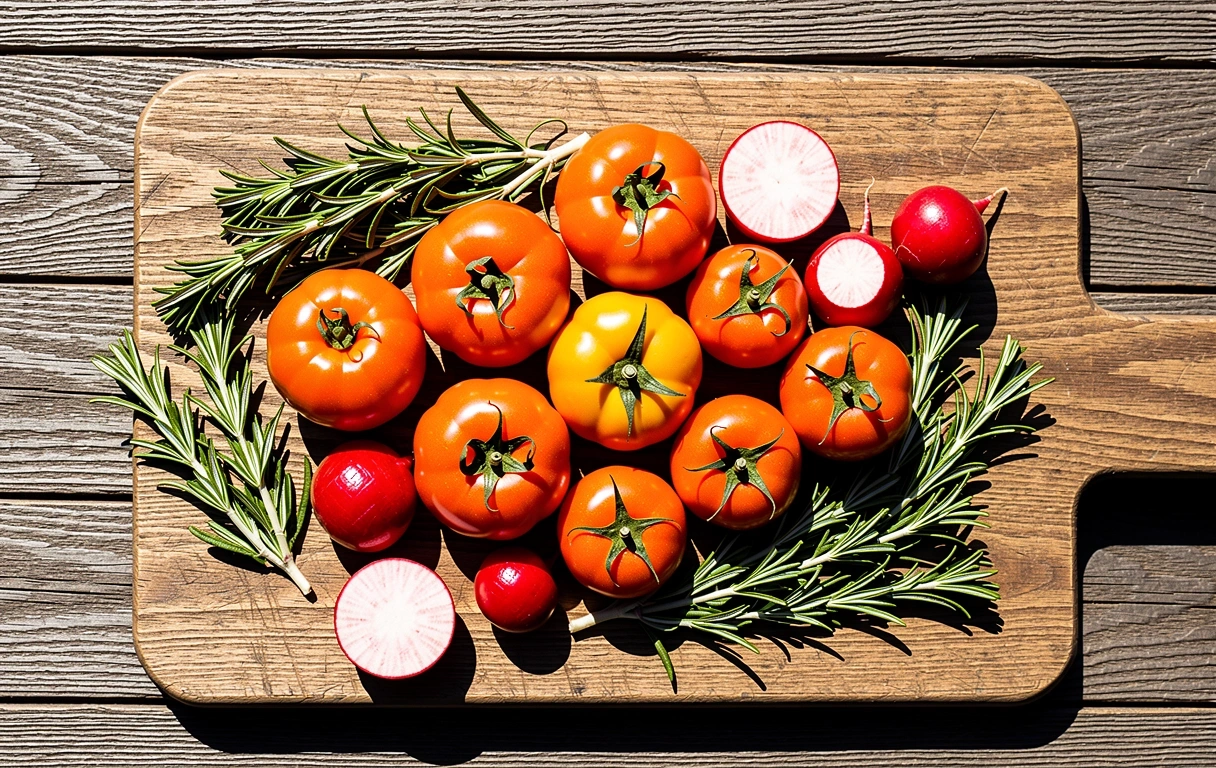 Świeże produkty spożywcze na stole